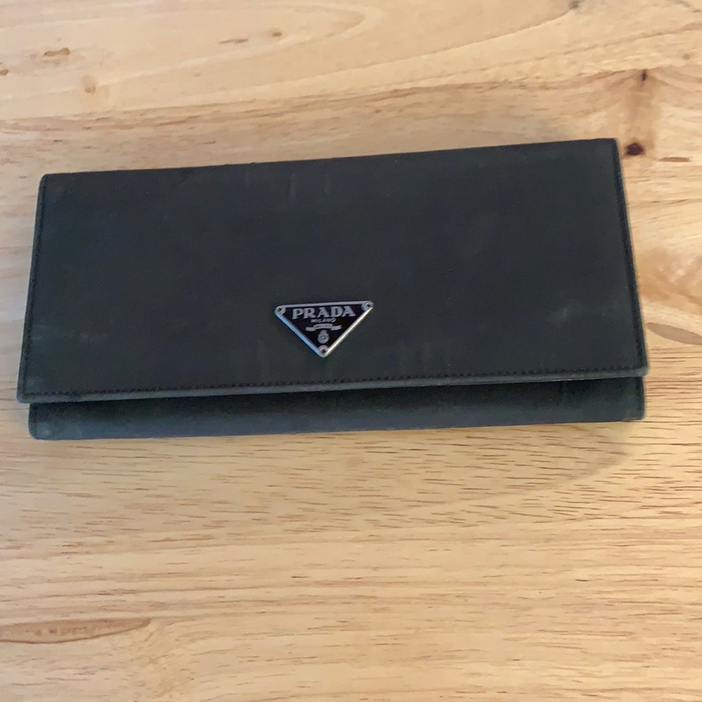 Dark brown vintage Prada wallet